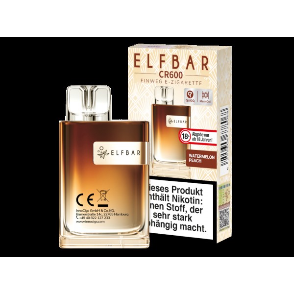ELF BAR CR600 - Watermelon Peach