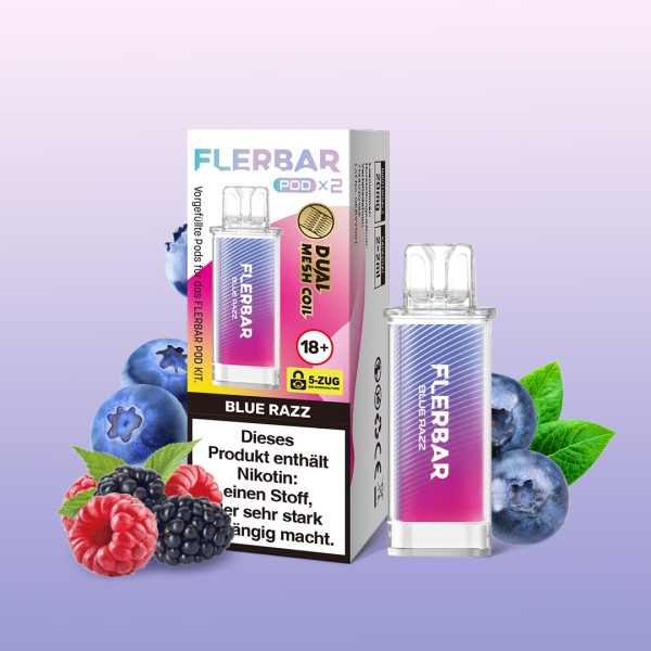 Flerbar POD (2stk) - Blue Razz