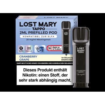 Lost Mary Tappo POD 2x - Cranberry Grape