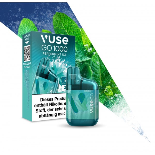 Vuse Go Box 1000 - Peppermint Ice