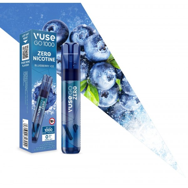 Vuse Go - Blueberry Ice 1000 NIKOTINFREI