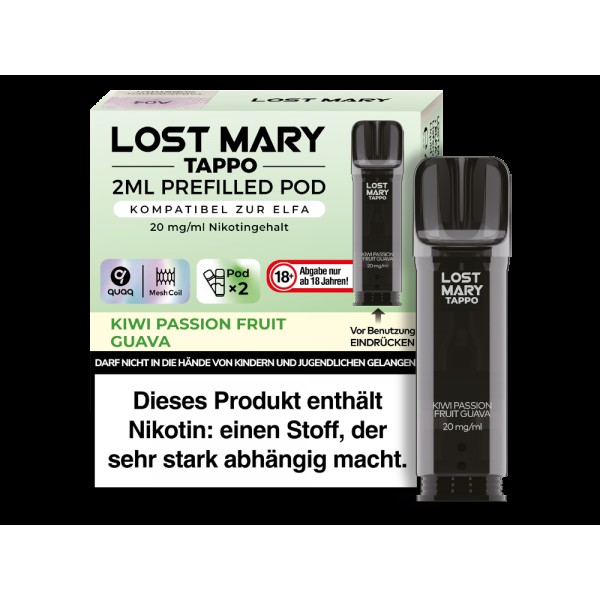 Lost Mary Tappo POD 2x - Kiwi Passionfruit Guava